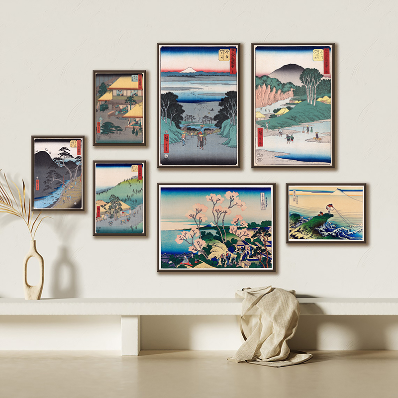 Japanese Living Lifestyle - Japanese Prints Wall Art Canvas Painting