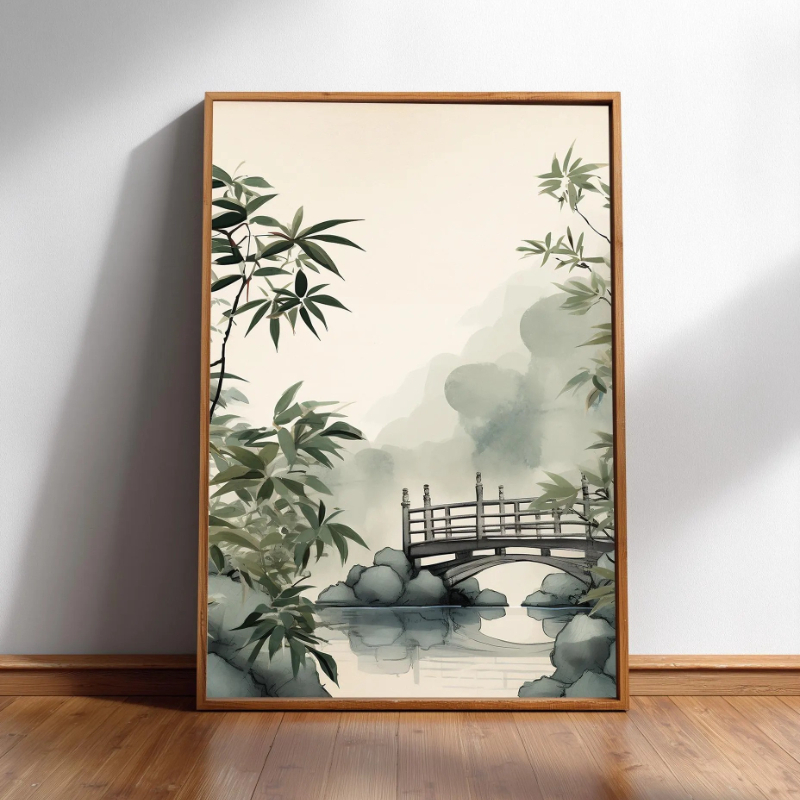 Japandi Wall Art Minimal Botan - огляд і ціна Japanese Zen Lifestyle