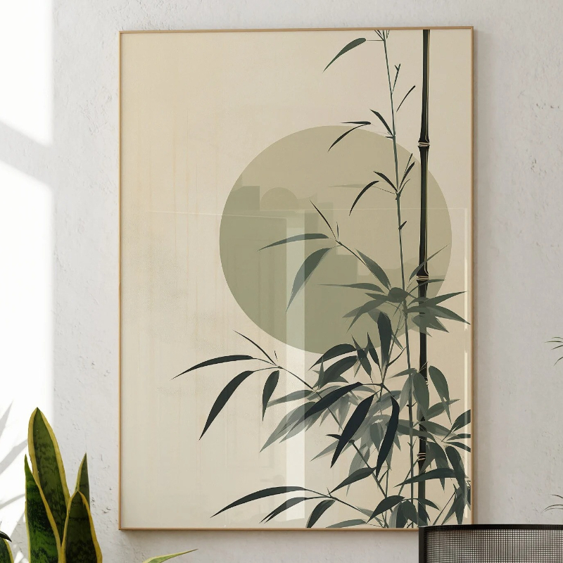Japandi Wall Art Minimal Botan - огляд і ціна Japanese Zen Lifestyle