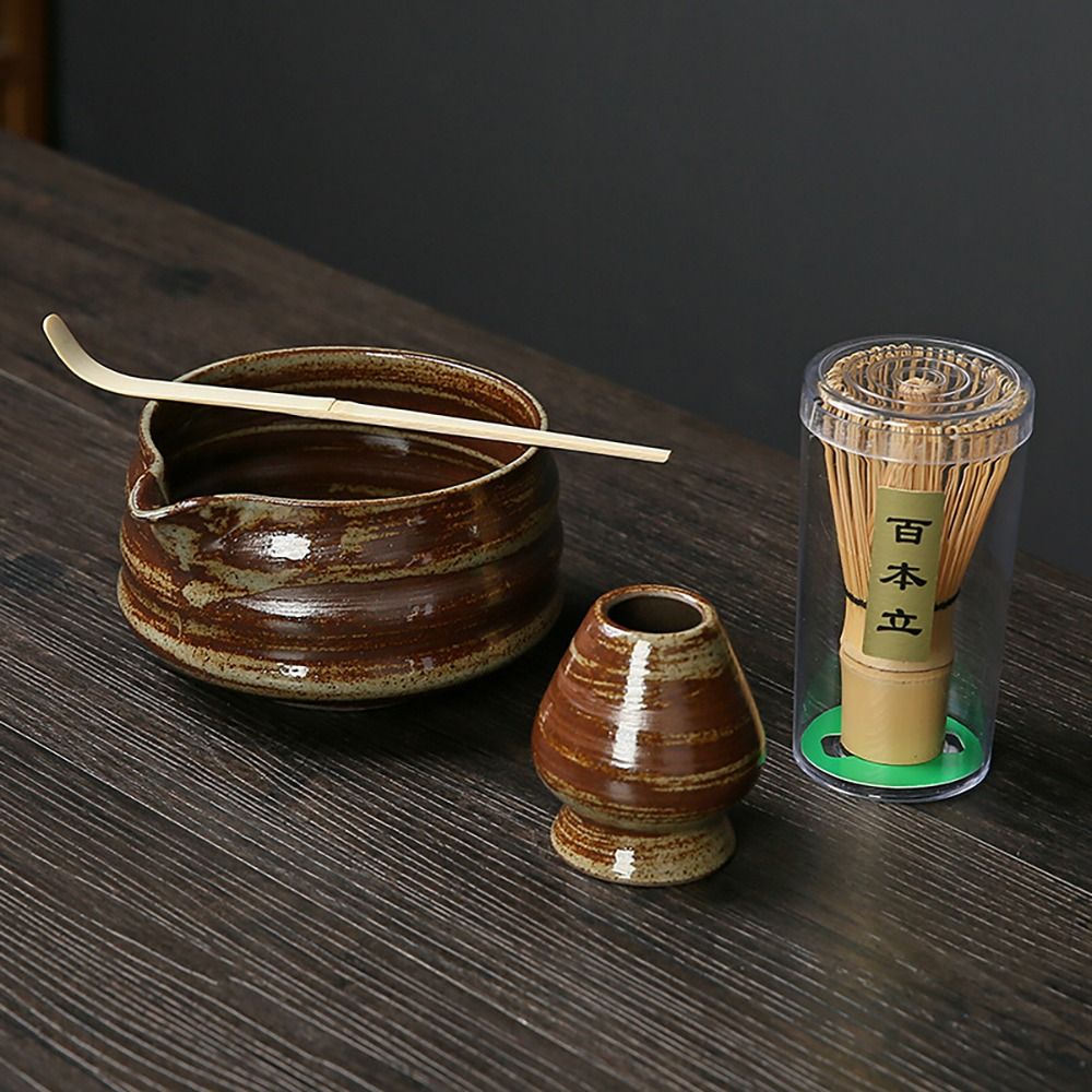 4PCS New Bamboo Ceramic Japane - огляд і ціна Bamboo Whisk Chasen