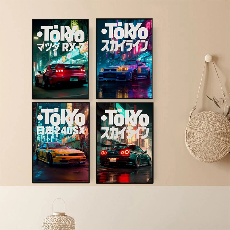 Vintage Tokyo JDM Car Poster N - огляд і ціна Japanese Tokyo Lifestyle