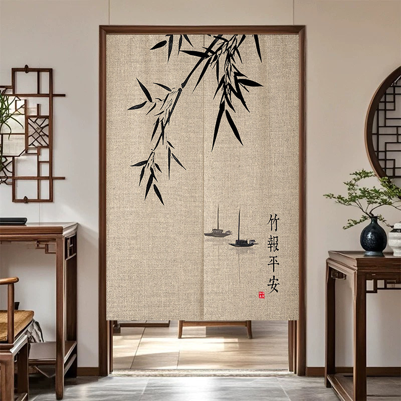 VIKAMA Ink Bamboo Noren Door C - огляд і ціна Noren Curtain Doorway