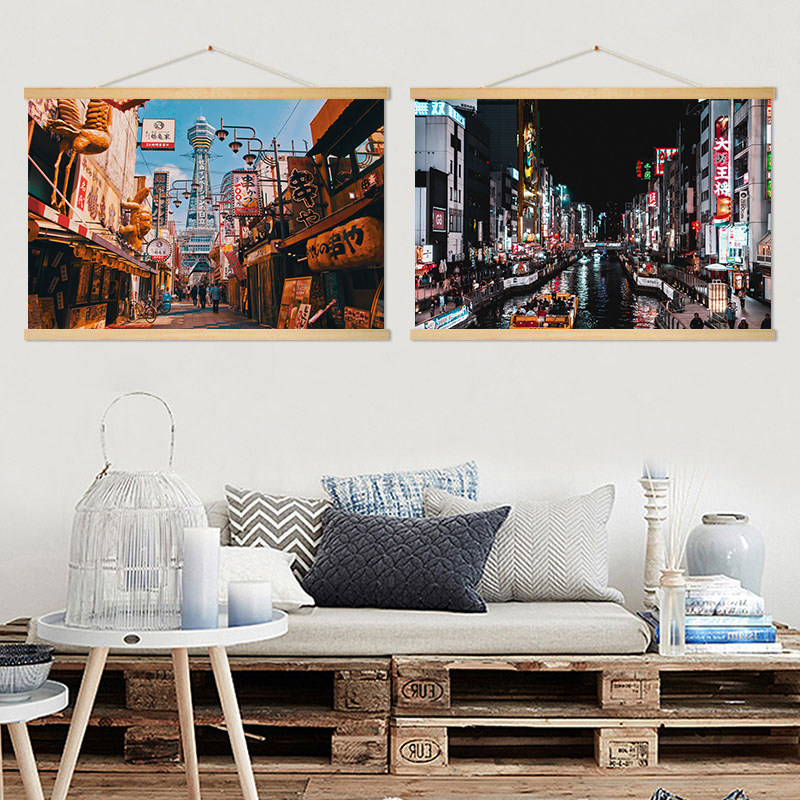 Japanese street scene hanging  - огляд і ціна Japanese Tokyo Lifestyle