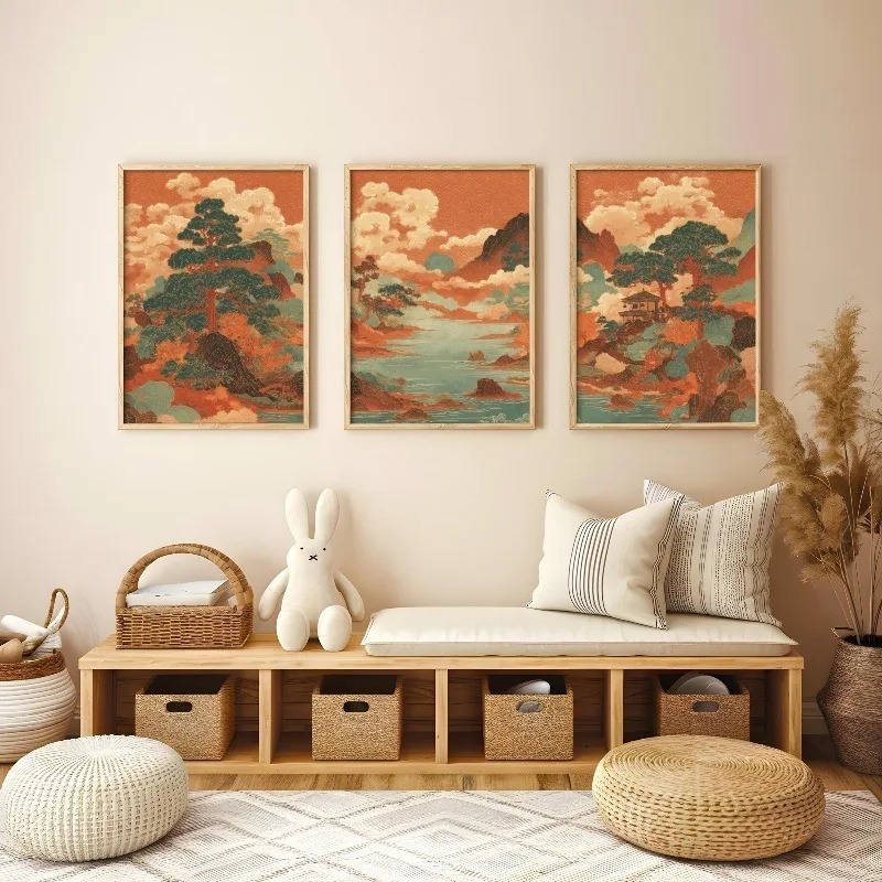 3Pcs Vintage Japanese Ukiyo-e  - огляд і ціна Japanese Living Lifestyle