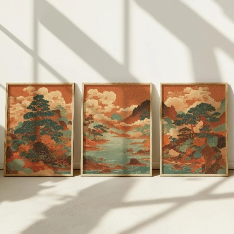 3Pcs Vintage Japanese Ukiyo-e  - огляд і ціна Japanese Living Lifestyle