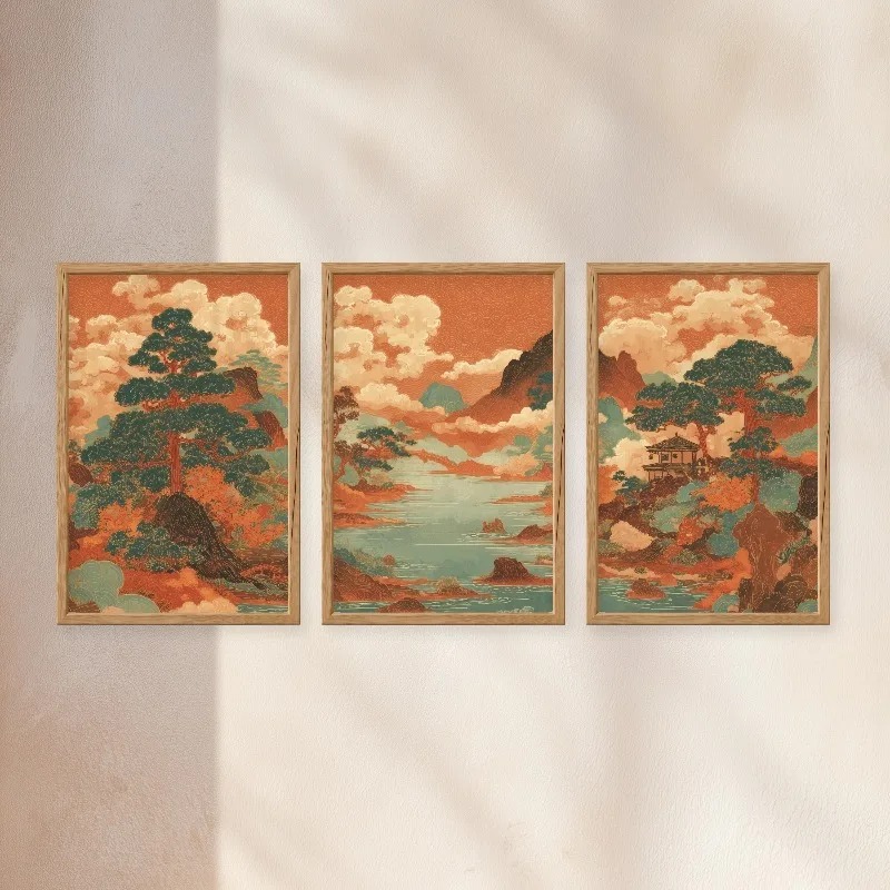 3Pcs Vintage Japanese Ukiyo-e  - огляд і ціна Japanese Living Lifestyle