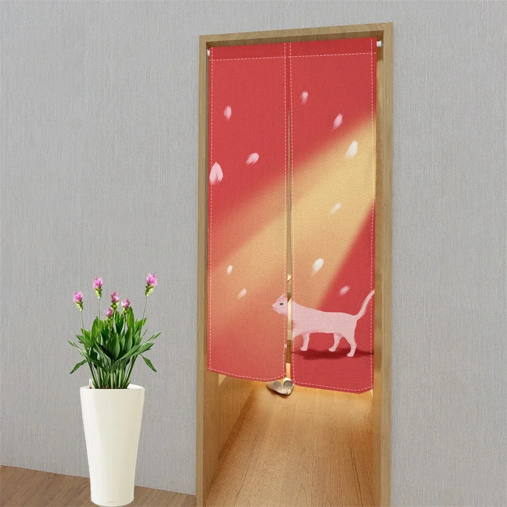 Cherry Blossom Door Curtain Ja - огляд і ціна Noren Curtain Doorway