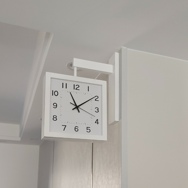 Wooden Double Sided Wall Clock - огляд і ціна Japanese Living Lifestyle