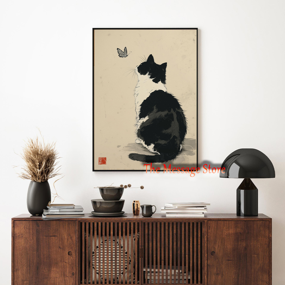 Black Cow Cat Japanese Minimal - огляд і ціна Japanese Zen Lifestyle