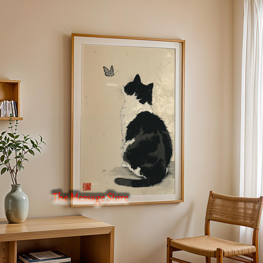 Black Cow Cat Japanese Minimal - огляд і ціна Japanese Zen Lifestyle